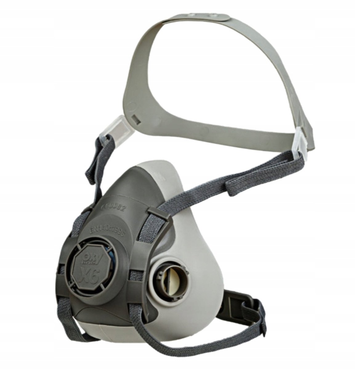 Merkloos Beschermend ademhalingsmasker, halfmasker voor schilderen, maat M