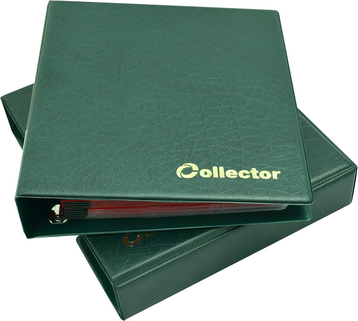 Munt album voor 300 munten - groen - met pagina's en index - ideaal voor verzamelaars - ShopVlot
