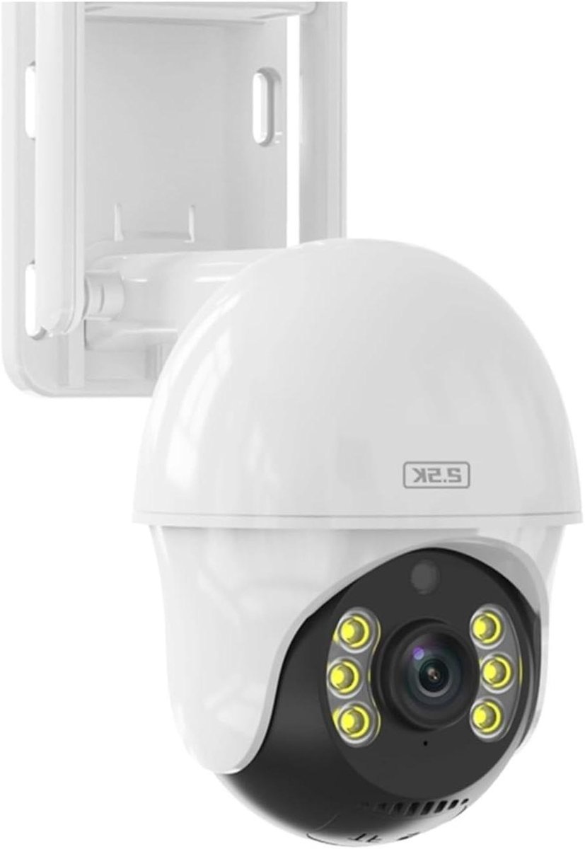 Beveiligingscamera Buiten - PTZ Camera IP Camera - Woningbeveiliging - Full Color Nachtzicht - 2MP HD - Wit