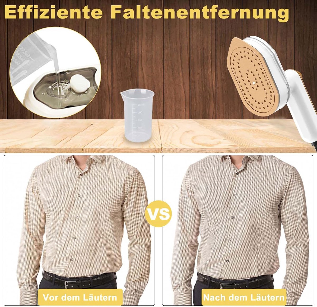 Mini Handstrijkijzer 2-in-1 - 180° Rotatable - Draagbaar Reisinstrument - Ideaal voor Kledingverzorging - SnelShoppen