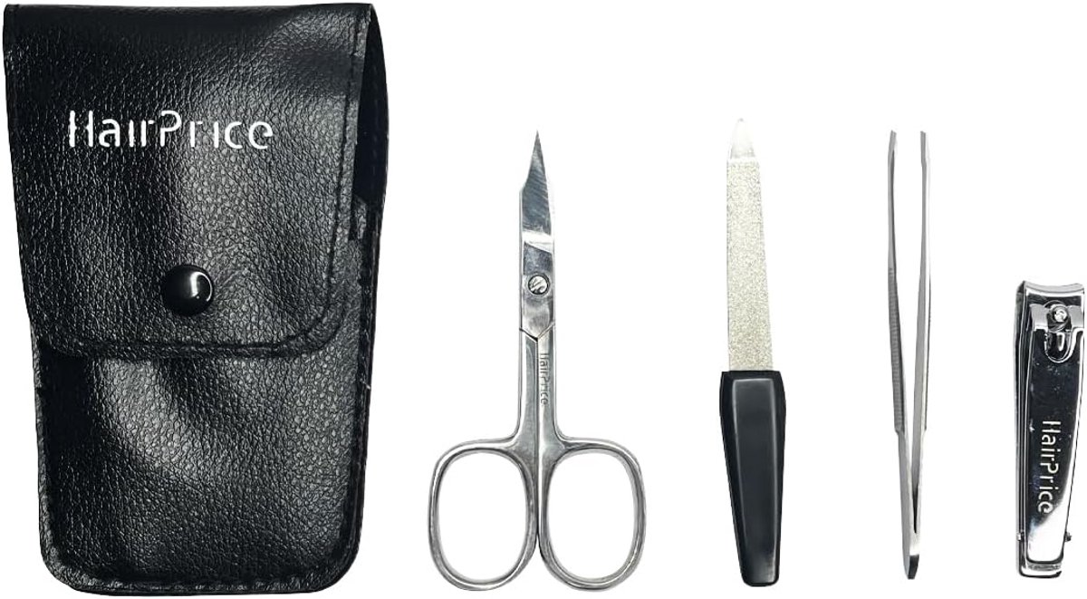 Manicure set 4-delig - roestvrij staal - perfect voor reizen - complete verzorging - SnelShoppen