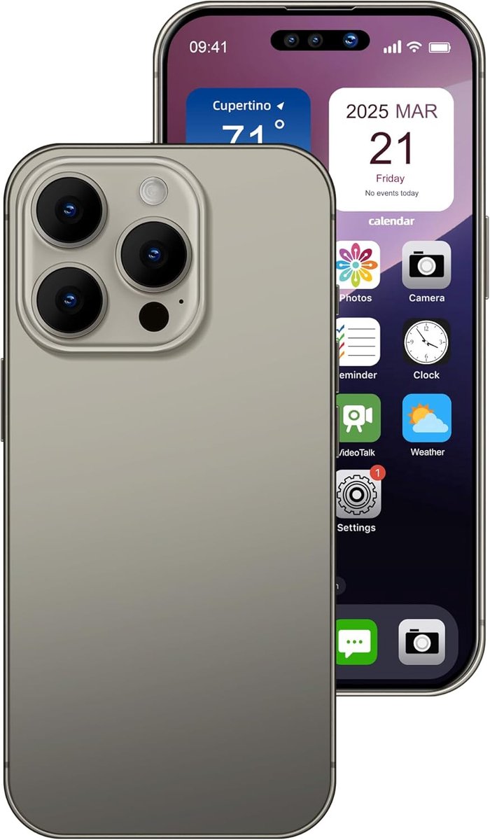 Nep mobiel 1:1 - metalen model - Ti-kleurenscherm - perfect voor kinderen - ShopVlot