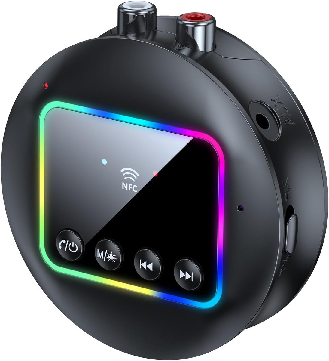 SnelShoppen - Bluetooth 5.4 Ontvanger voor HiFi, NFC Audio Adapter met RCA en 3.5mm Jack, 2-in-1 Bluetooth Zender en Ontvanger voor Thuis Stereo, Luid