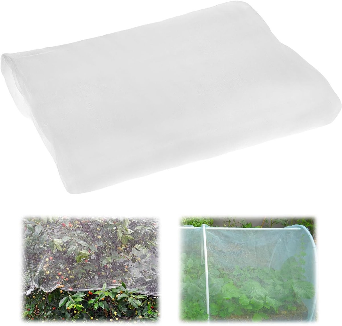 Insectennet 2.5×10m - Zwart ademend vliegennet - Bescherming tegen vogels - Ideaal voor planten - ShopVlot