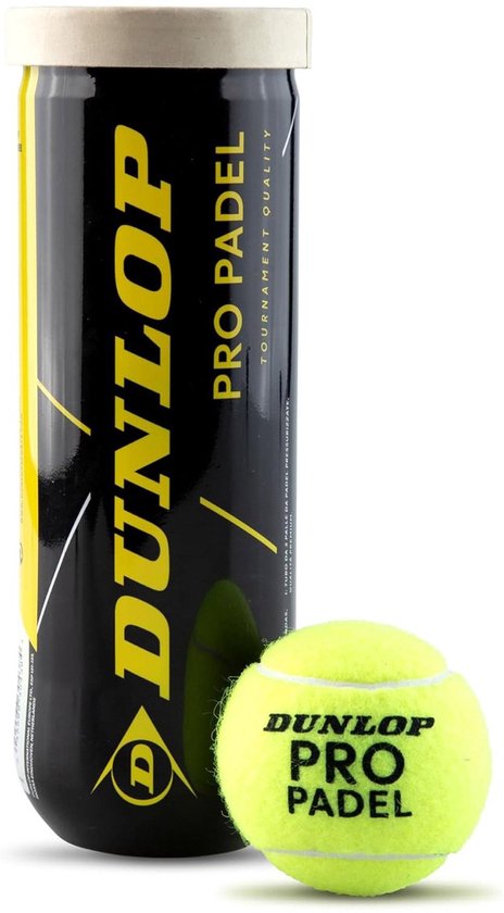Dunlop- PRO PADEL 3PET - Unisex -Padelballen - Geel