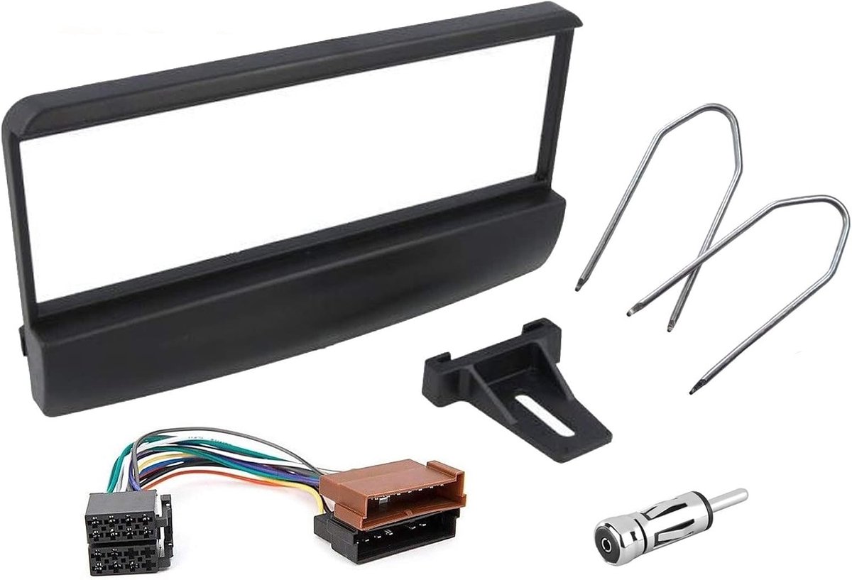 Auto Radio Adapter Frame 1 DIN - Voor Ford Focus/Fiesta/Mondeo/Escort/Transit - Inclusief ISO Connector en Sleutels - ShopVlot
