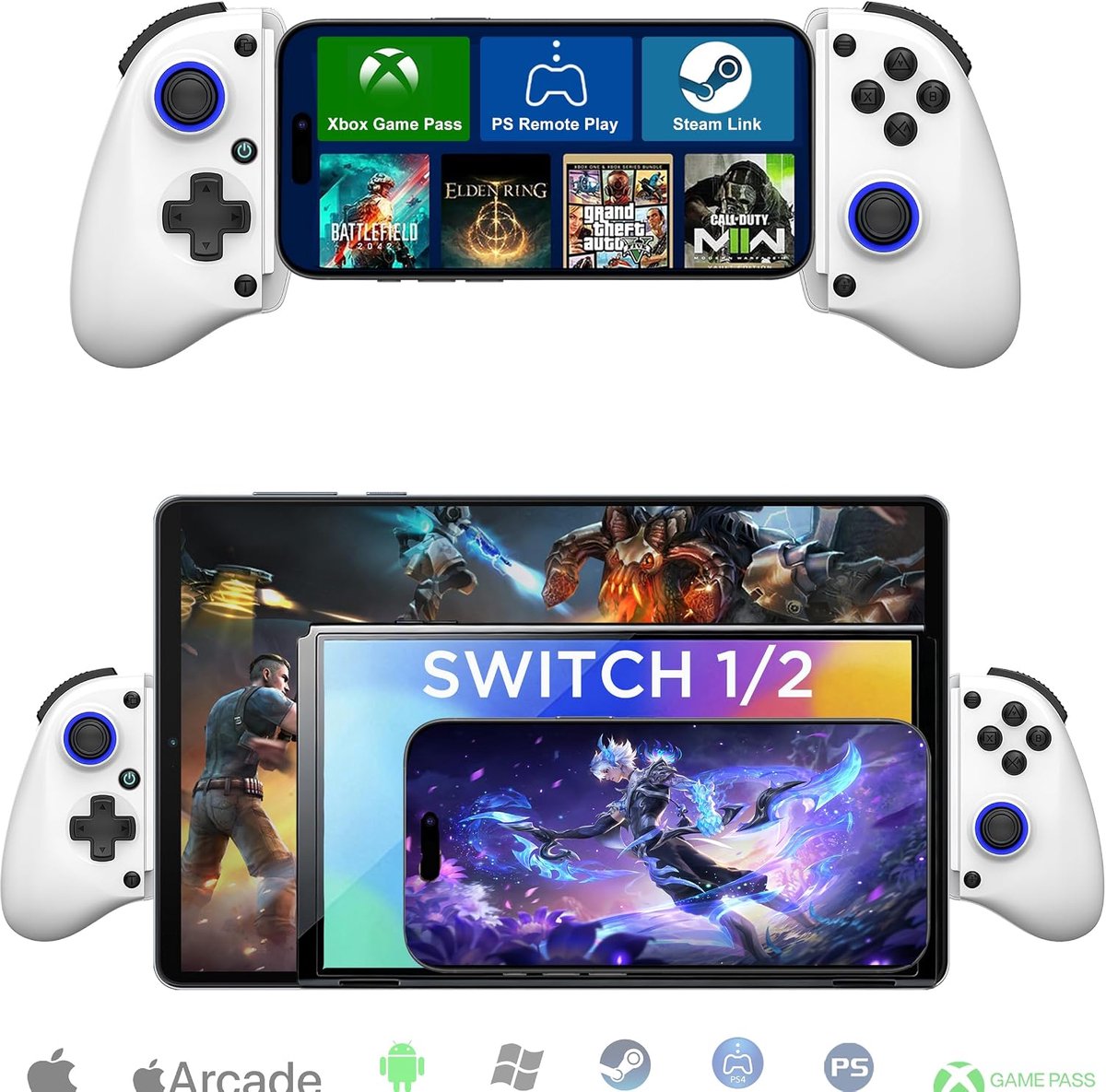 Controller ND11W - Draadloos - Ergonomisch ontwerp - Perfect voor gaming - ShopVlot
