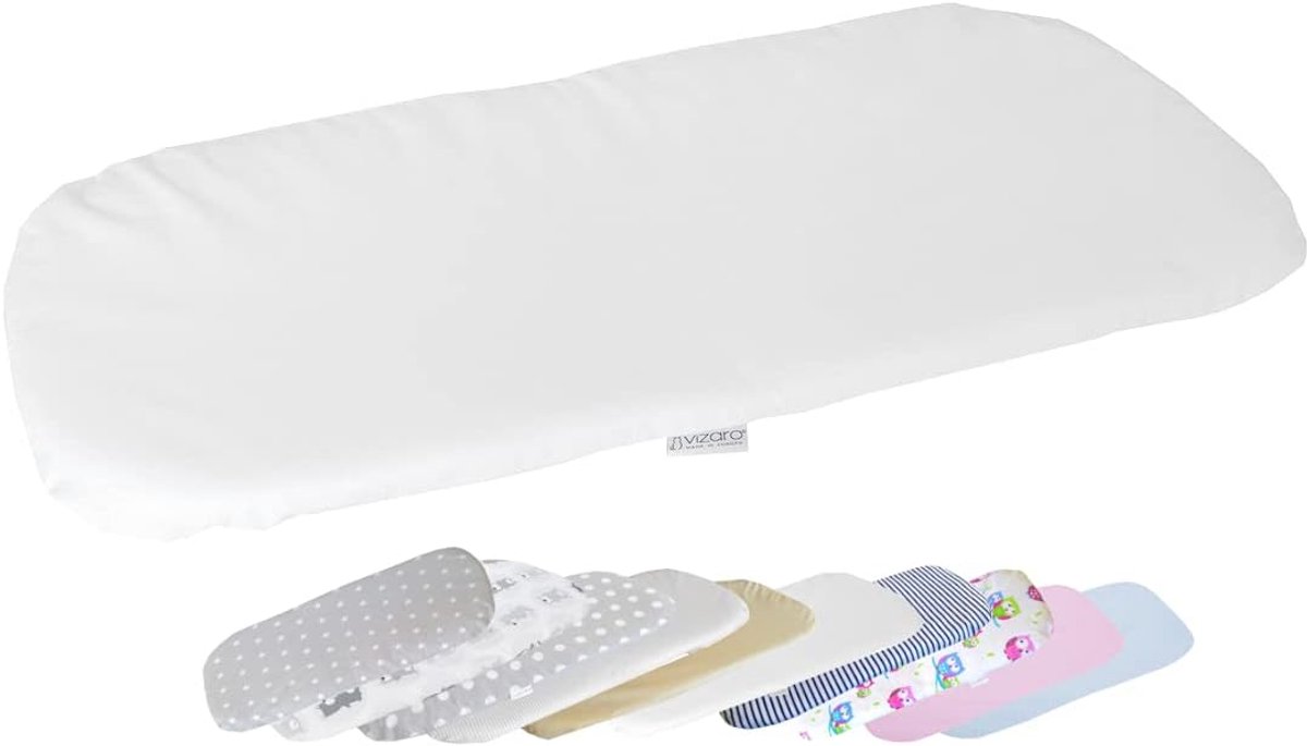 Onderlegger voor Kinderwagen of Wiegenmatras 70-80x30-35cm - 100% Katoen - OekoTex gecertificeerd - Veilig voor baby's - ShopVlot