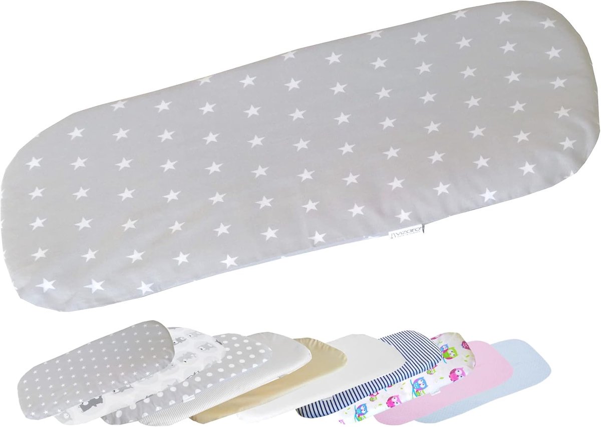 Onderlegger voor kinderwagen of wieg 70-80x30-35cm - 100% katoen - OekoTex gecertificeerd - veilig voor de baby - ShopVlot