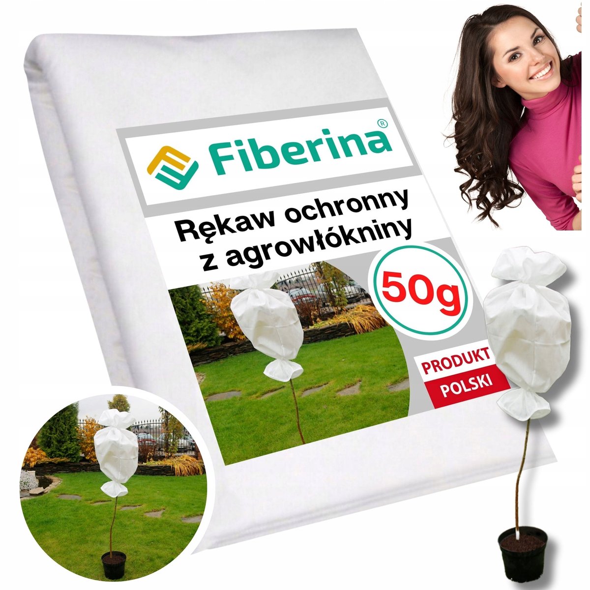 Beschermhoes Planten 0,5x10m 50g UV Wit Vorstbescherming