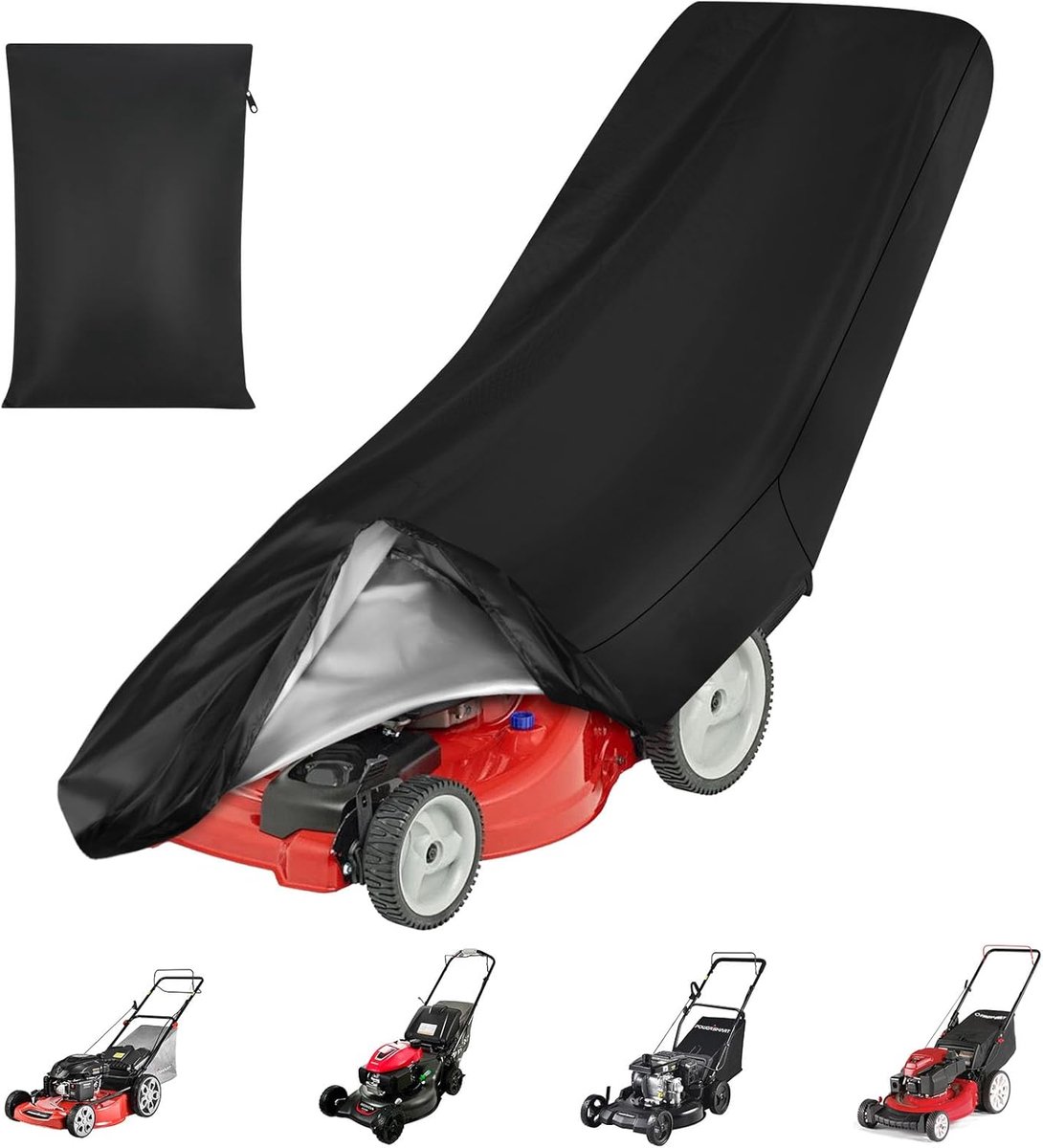 Grasmaaierhoes 186 x 102 x 66 cm - Waterdicht Oxford stof - Bescherming tegen regen, stof en UV-stralen - ShopVlot