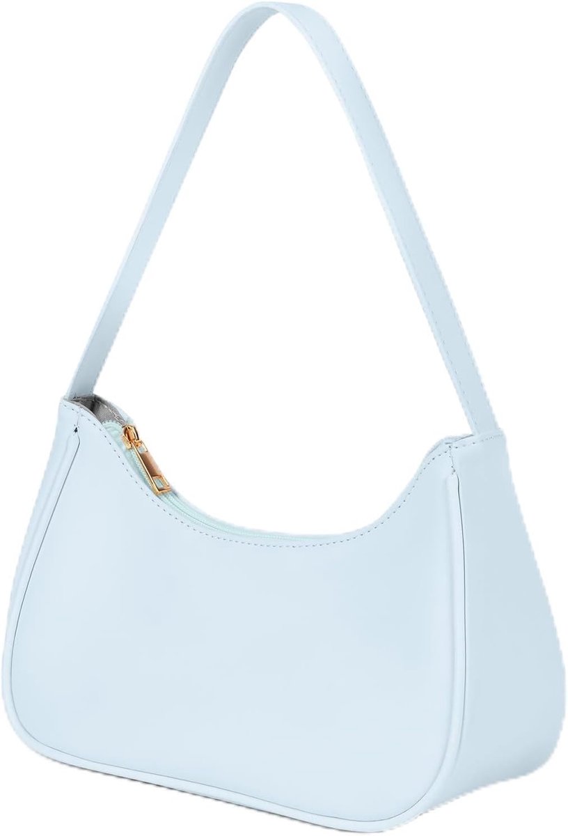 Clutch Tote Handtas - Retro schoudertas van PU-leer - Modieuze onderarmtas met rits - Perfect voor uitgaan - SnelShoppen