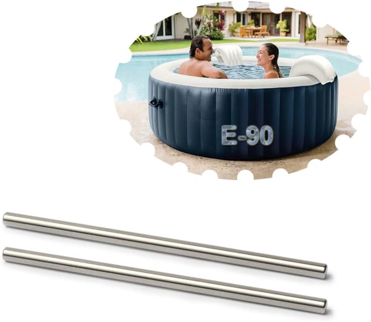 Impeller as voor Intex Pure Spa - RVS - Corrosiebestendig - E90 fout oplossen - SnelShoppen