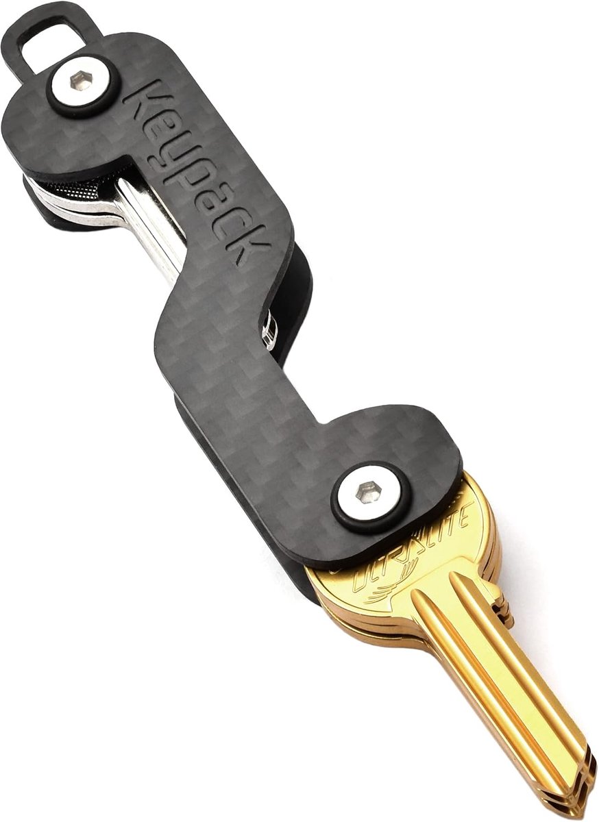 Sleutelorganizer met 12-in-1 multitool - Sleutelhanger voor 16 sleutels - Carbon sleutelkast - Altijd georganiseerd - SnelShoppen