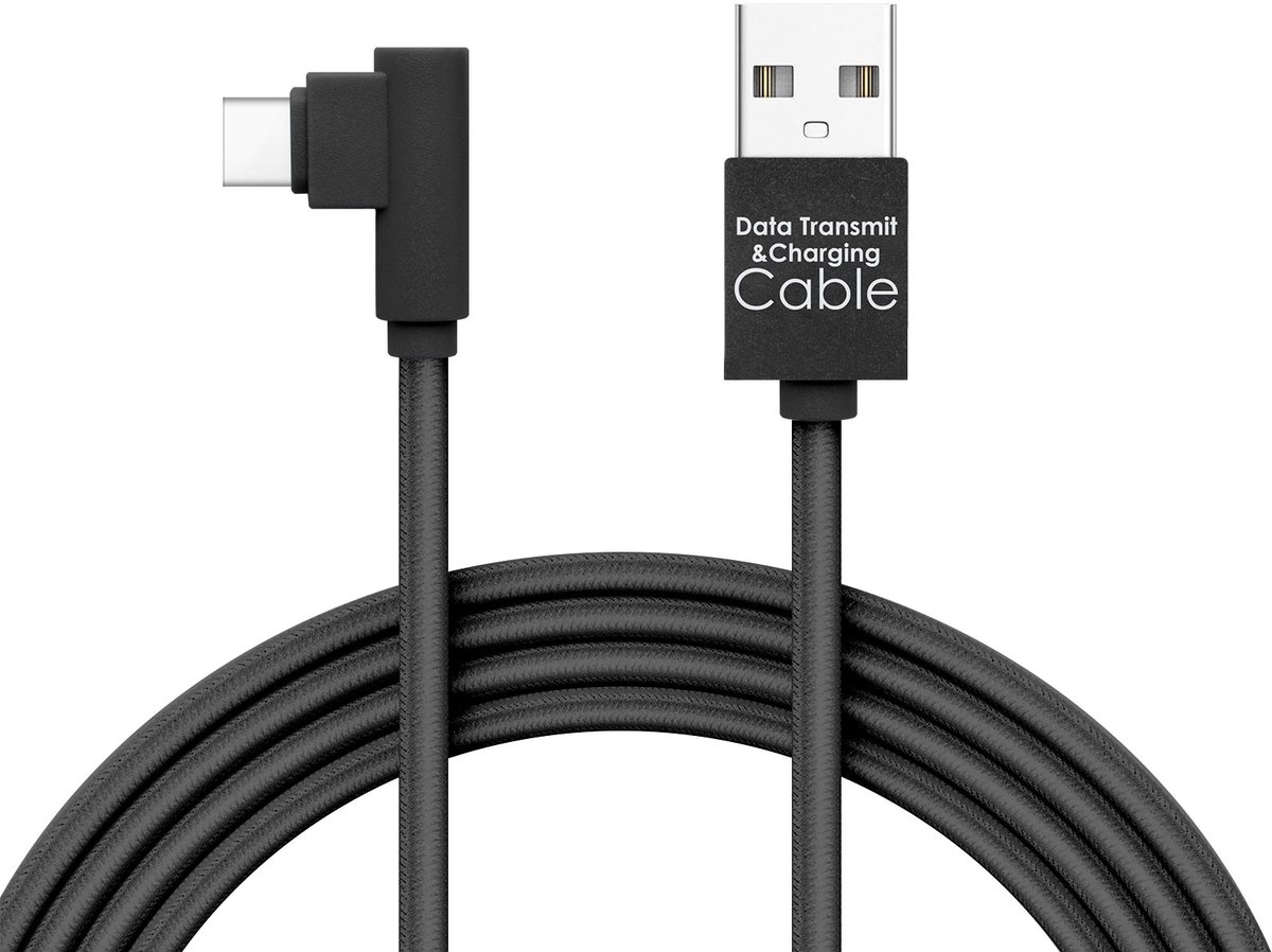 Oplaadkabel / Datakabel - USB Type-C 1 Stuks [55444C-BK]