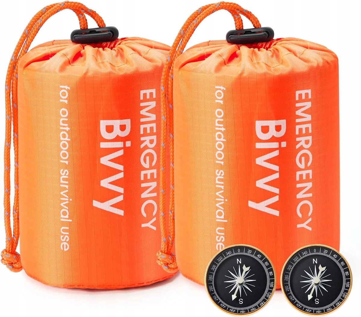 Noodslaperzak Bivvy Oranje Waterdicht Lichtgewicht Survival Kampeer