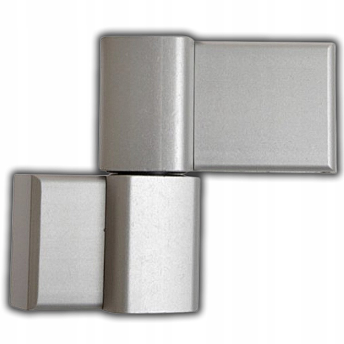 Merkloos Aluminium Deurscharnier 62.5mm - 2 Vleugels, Zilver