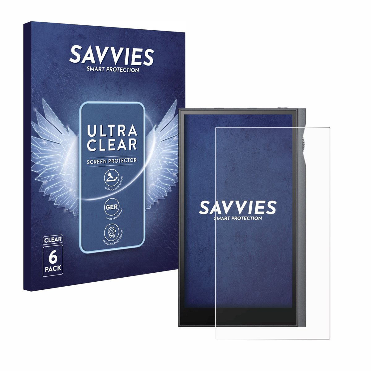 Savvies - Screenprotector voor Astell&Kern Kann Ultra - Folie Beschermfolie transparant 6 Stuks