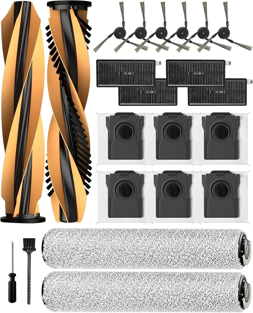 Accessoire set voor Mova Z60 Ultra Roller - 22-delig - Inclusief borstels en filters - Voor optimale reiniging - ShopVlot