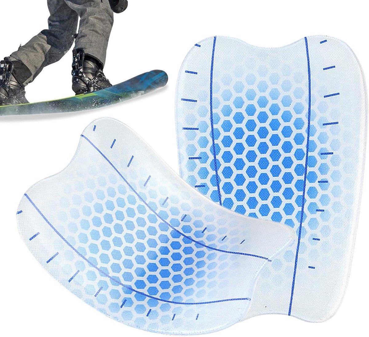Ski Scheenbeschermers - Beenbeschermers Ski - Wintersport Bescherming - Zelfklevend Herbruikbaar - 20 cm x 15 cm - Niet gespecificeerd