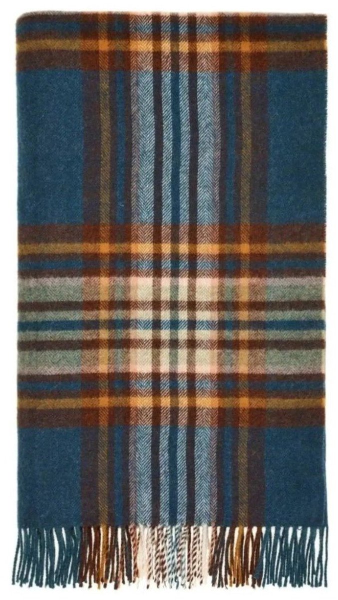 Bronte by Moon Plaid St. Ives Groen - Shetland Lamswol - 140x185 - Bronte by Moon