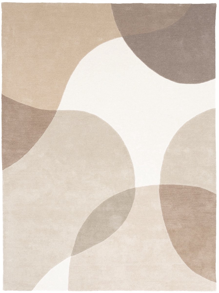 Studio Clarice Wollen abstract vloerkleed - Clarice Creme/Beige - 200x290cm