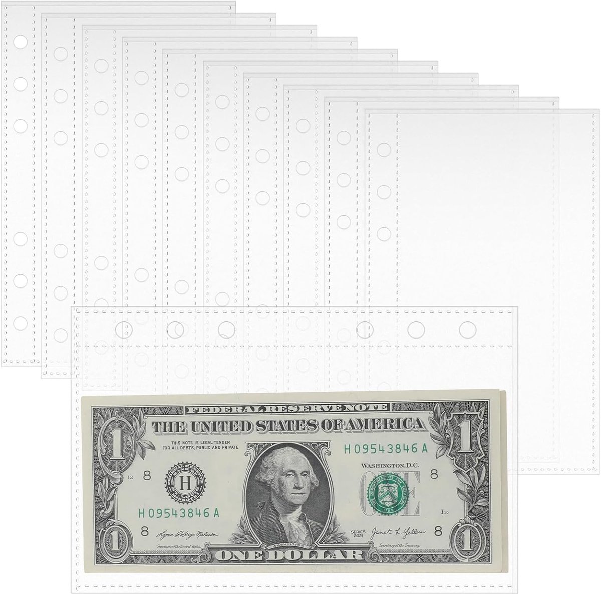 A6 binders met index - 20 stuks - helder PVC - ziploze enveloppen voor documenten - SnelShoppen