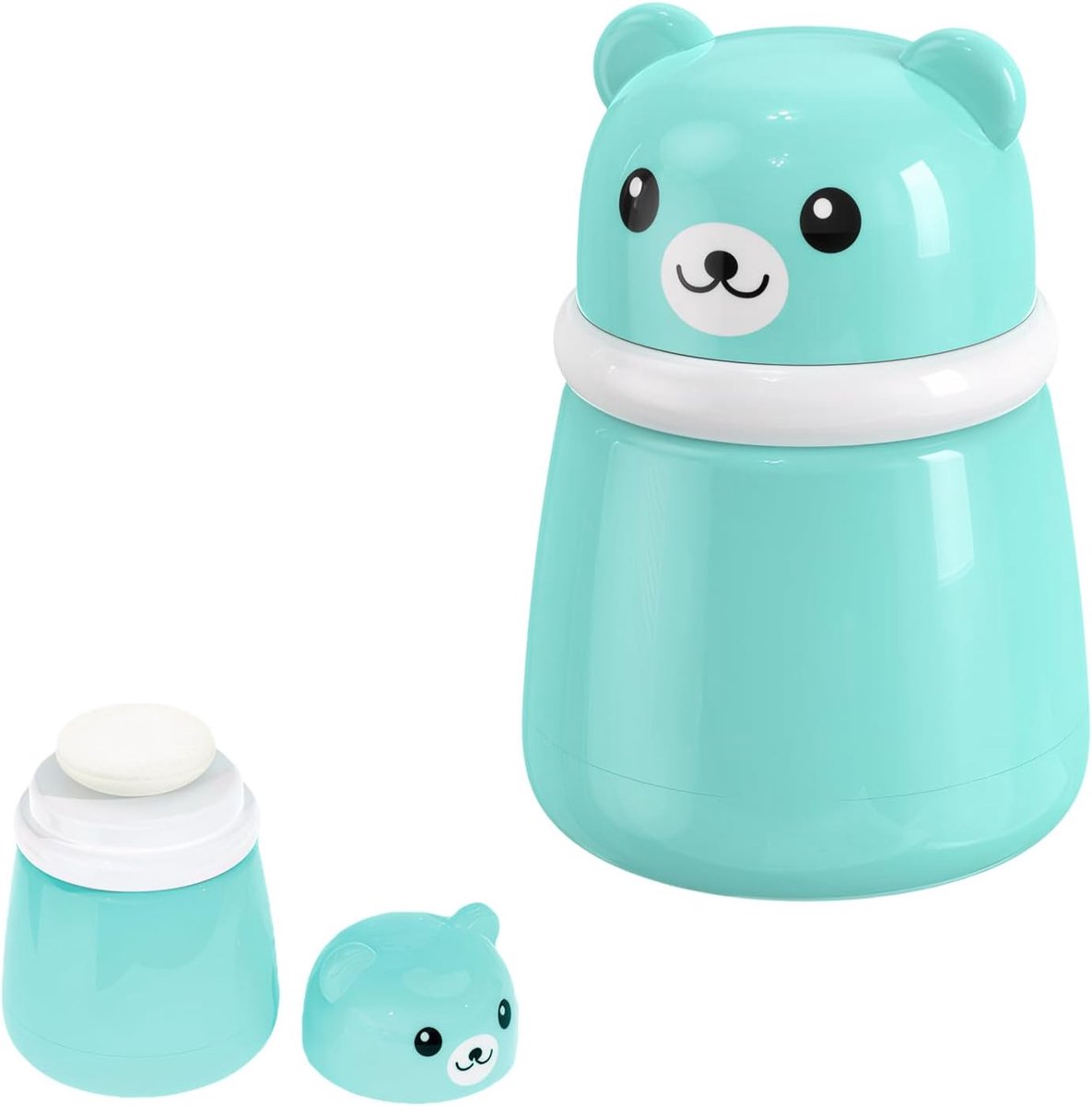 Baby Poederdoos 1pc - Herbruikbaar - Schattig Berenontwerp - Ideaal voor na het bad - SnelShoppen
