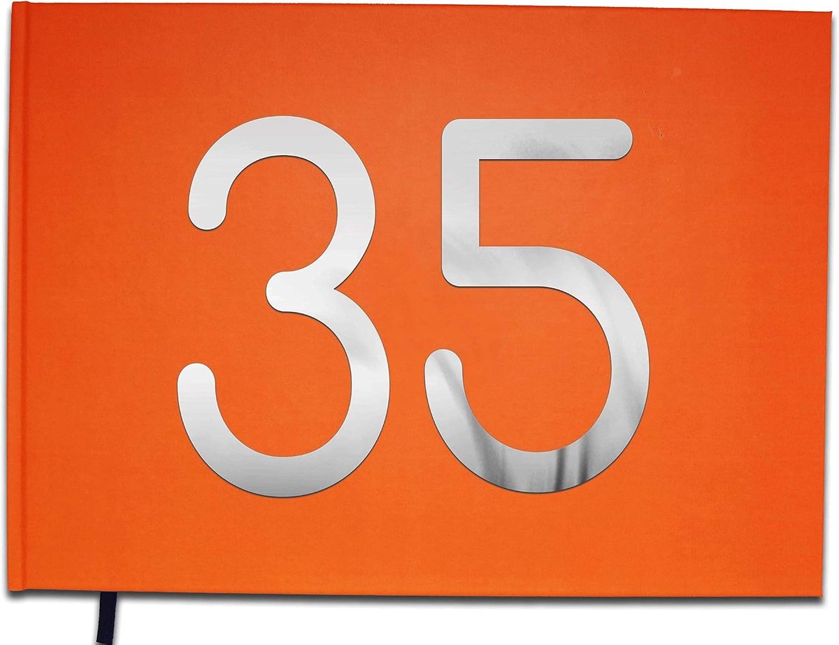 Gastenboek 29,7 x 21 cm - premium kwaliteit oranje koraal - 100 pagina's - perfect voor speciale gelegenheden - ShopVlot