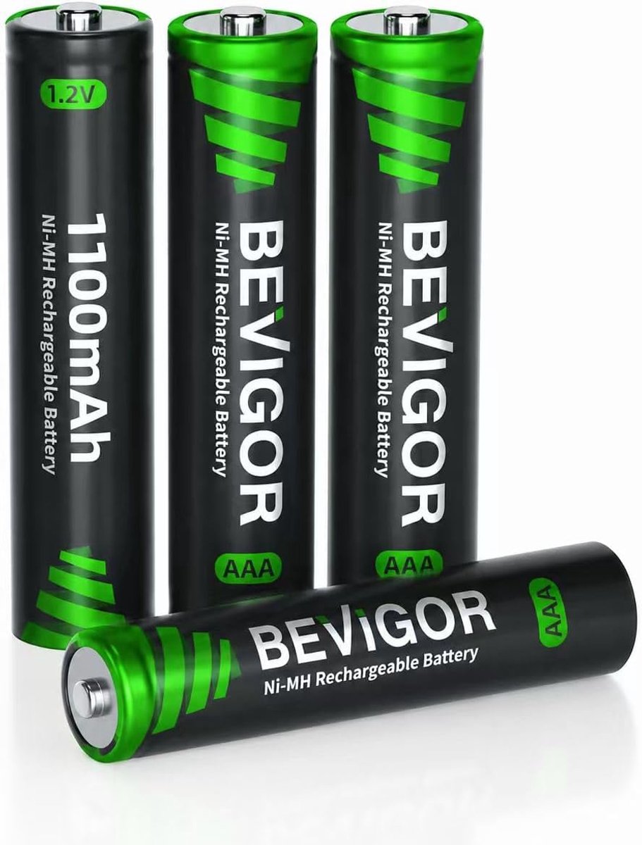 AAA-batterijen 1100 mAh - NiMH - lage zelfontlading - ideaal voor dagelijks gebruik - ShopVlot