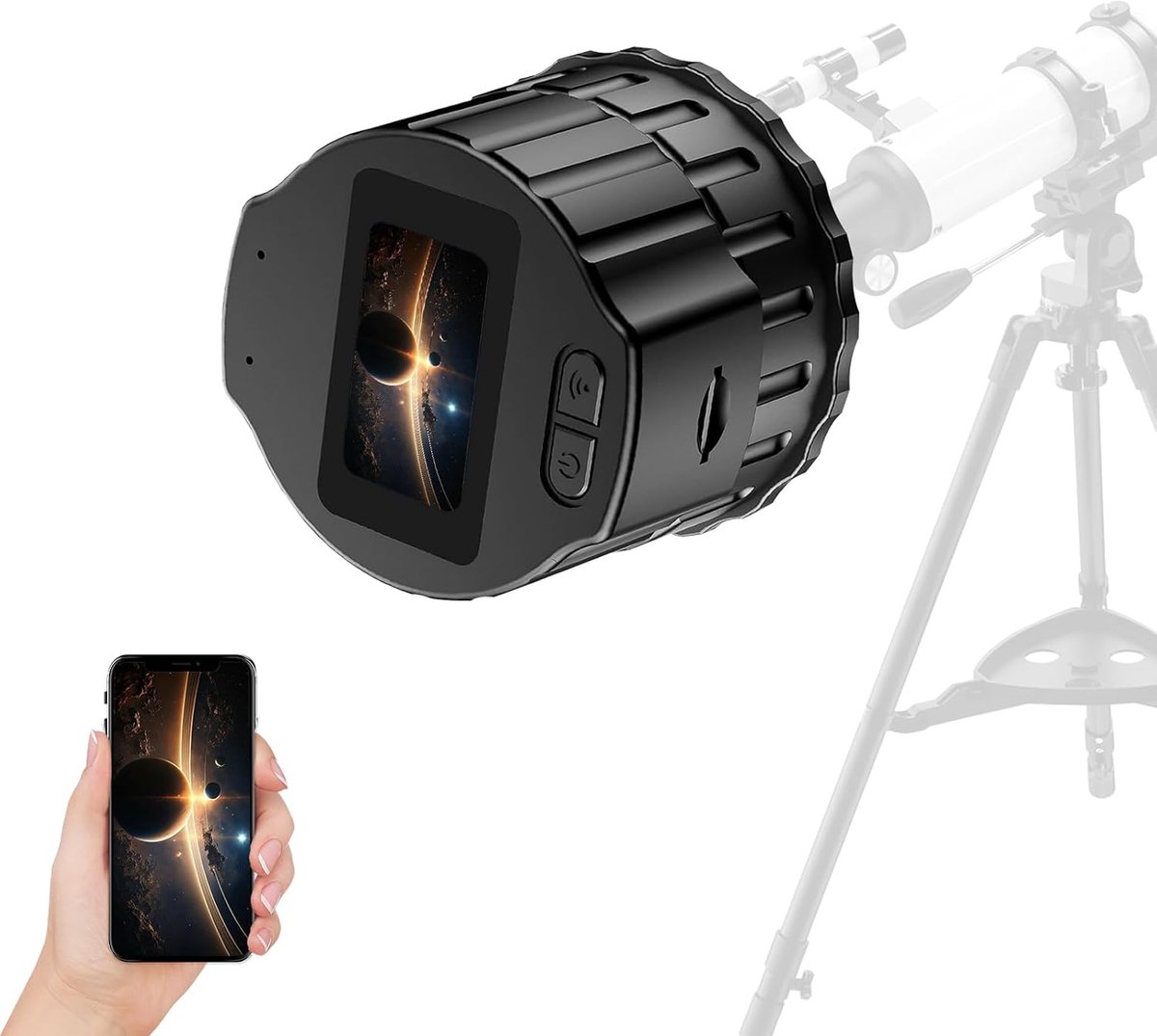 WiFi Camera voor telescoop - 1080P HD video-opname - Draadloos - Ideaal voor astronomie - ShopVlot