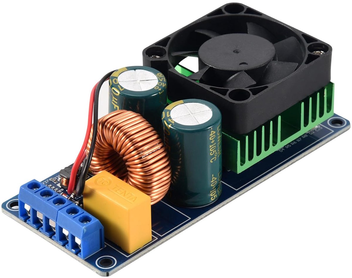 vermogensversterkerkaart mono 500 W - klasse D - hoge prestaties - ideaal voor luidsprekers - ShopVlot