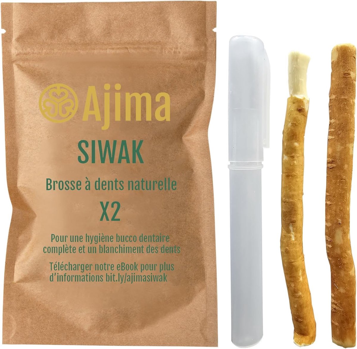 Siwak natuurlijke tandenborstel - Arak hout - antibacterieel - voor frisse adem - ShopVlot