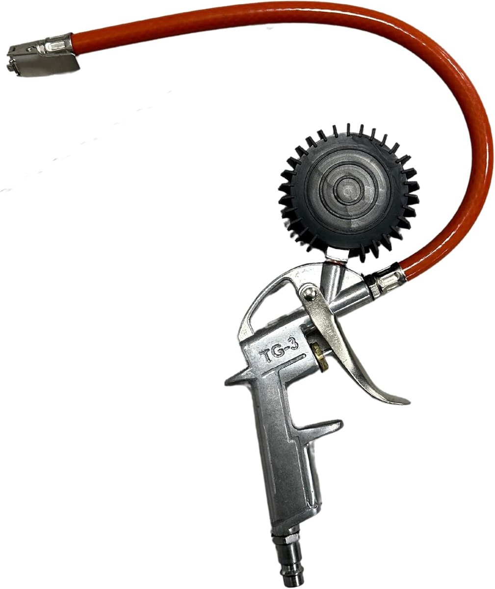 Banden spuitpistool 0-16 BAR - drukmeter 70mm - robuust en betrouwbaar - ideaal voor auto, vrachtwagen en motor - ShopVlot