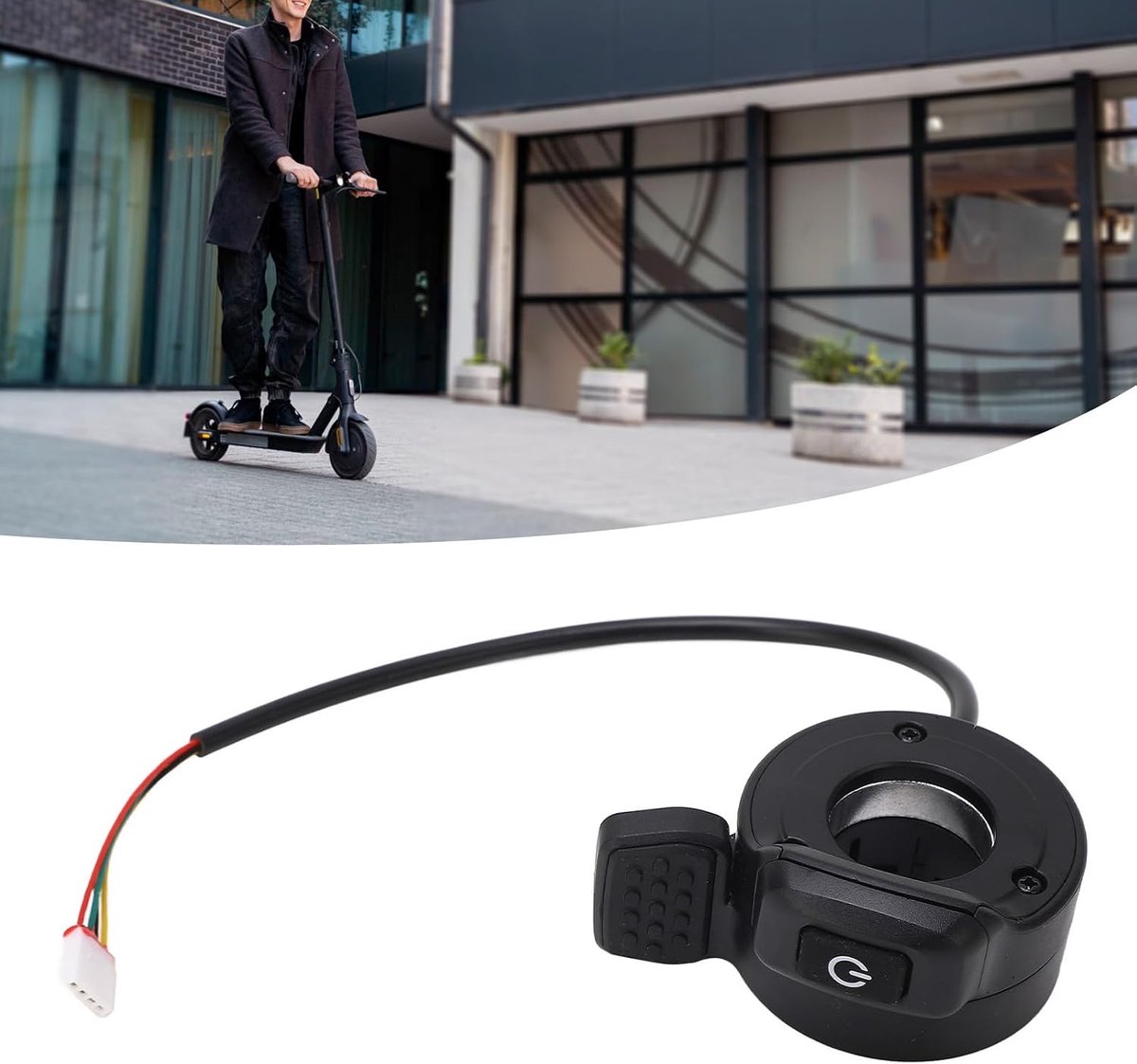 Accelerator pedaal voor elektrische scooter - thumb controlled - verbeterde snelheid - soepel rijcomfort - ShopVlot