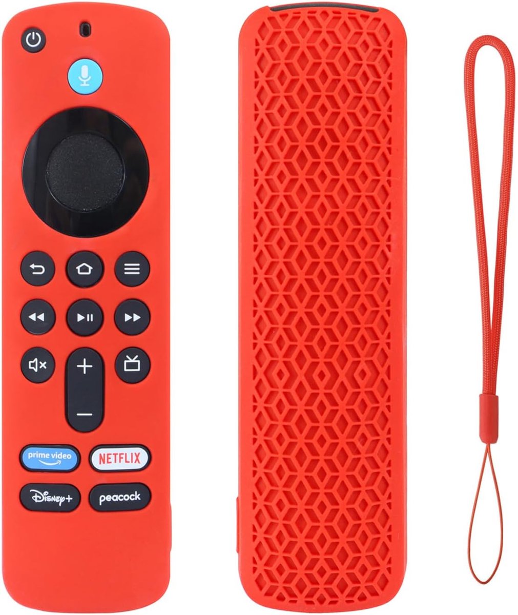 afstandsbediening hoes - siliconen - niet-slip, schokbestendig - bescherming voor Amazon Fire TV Stick 4K - ShopVlot