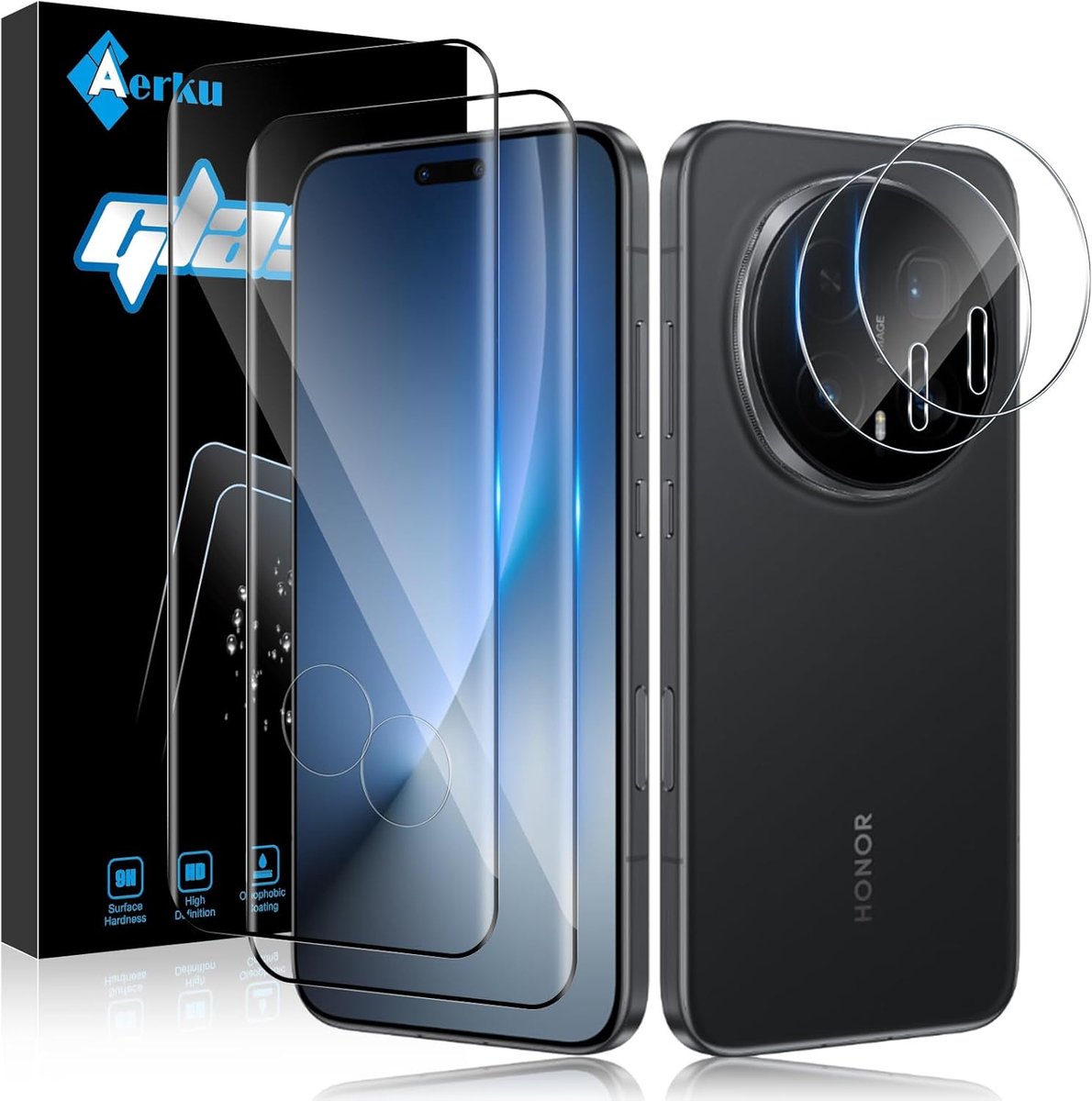 Beschermfolie voor Honor Magic 8 Pro - 3D veiligheidsglas - 9H hardheid - Ultra HD anti-kras - ShopVlot