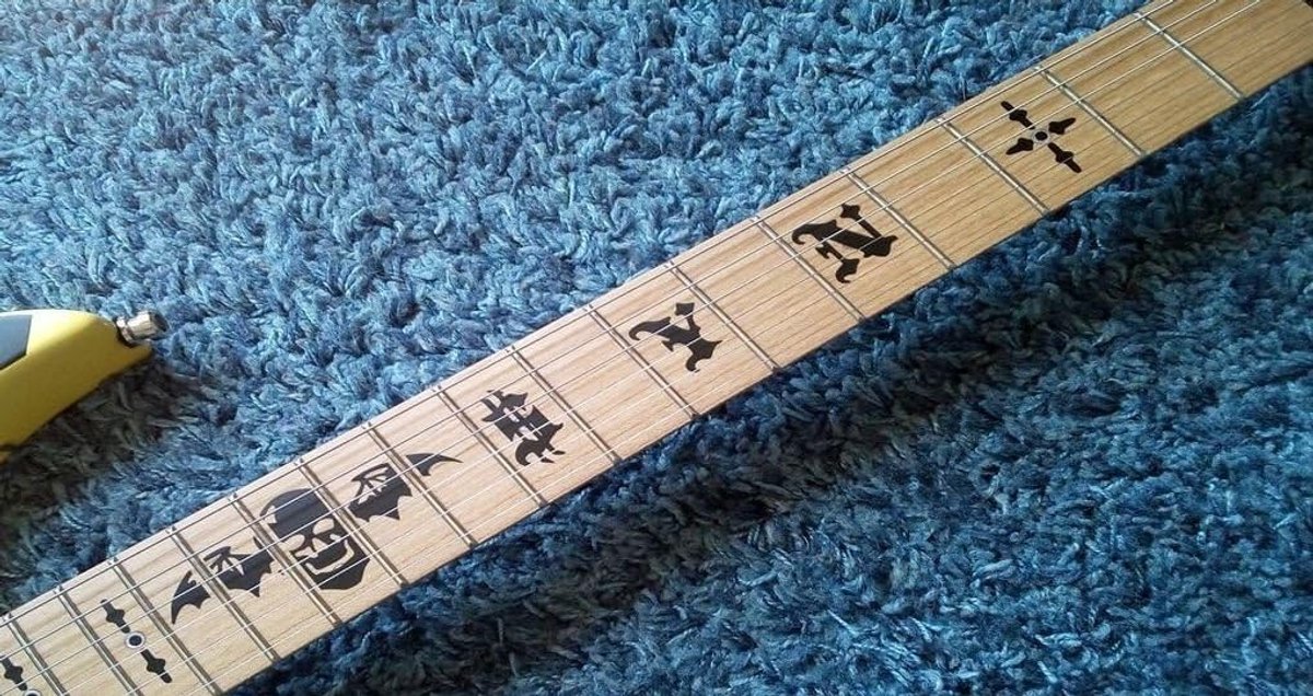 Markers Synyster sticker Inlays Vinyl From Guitars & Bass (zwart)