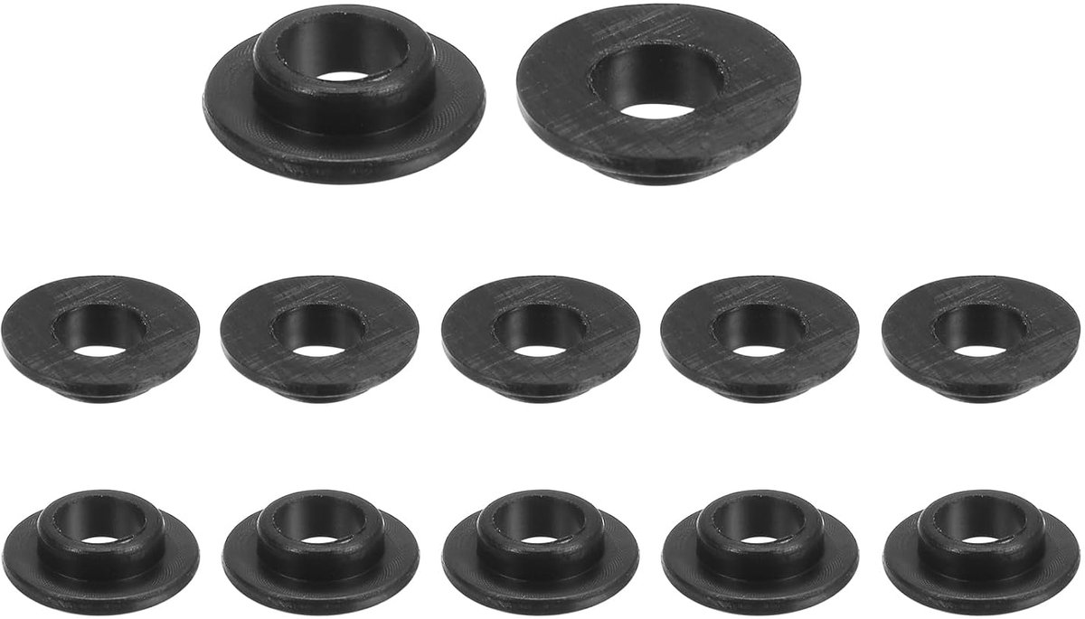 Lagers 4,1 mm ID 5,8 mm AD 2,5 mm lengte nylon bus zwart