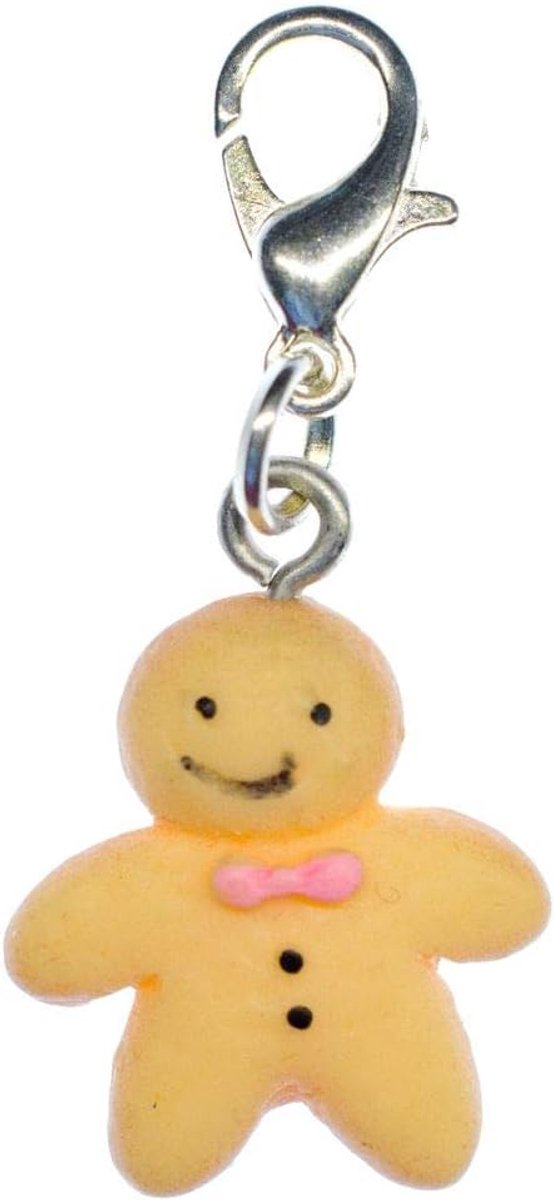 Peperkoekmannetje charm hanger Stutenkerl Weckmann Kerstmis beige