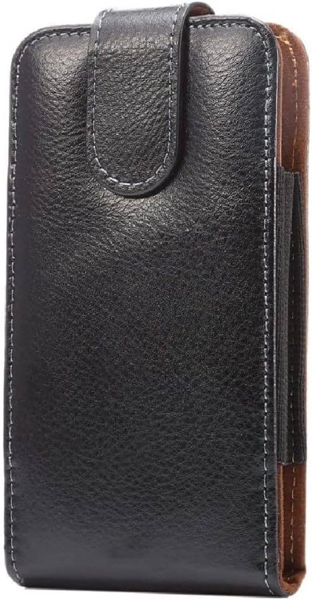 Leather Holster Executive Case belt Clip Rotary 360º Magnetic Closure voor Poco M5 Pro 5G (2022) - Black