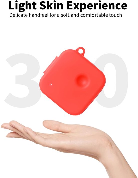 Hoes voor Nothing Ear (3) draadloze in-ear hoofdtelefoon, schokbestendig, toergy waterdicht, zacht en duurzaam, met koord, sleutelhanger en reinigingstool, rood — afbeelding 5