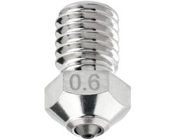 0,6 mm voor Hotend E3D V6, Prusa i3 MK3S / MINI, Anycubic i3 Mega/Kobra/Kobra Neo, hoge thermische geleidbaarheid en slijtvastheid, vernikkeld koper
