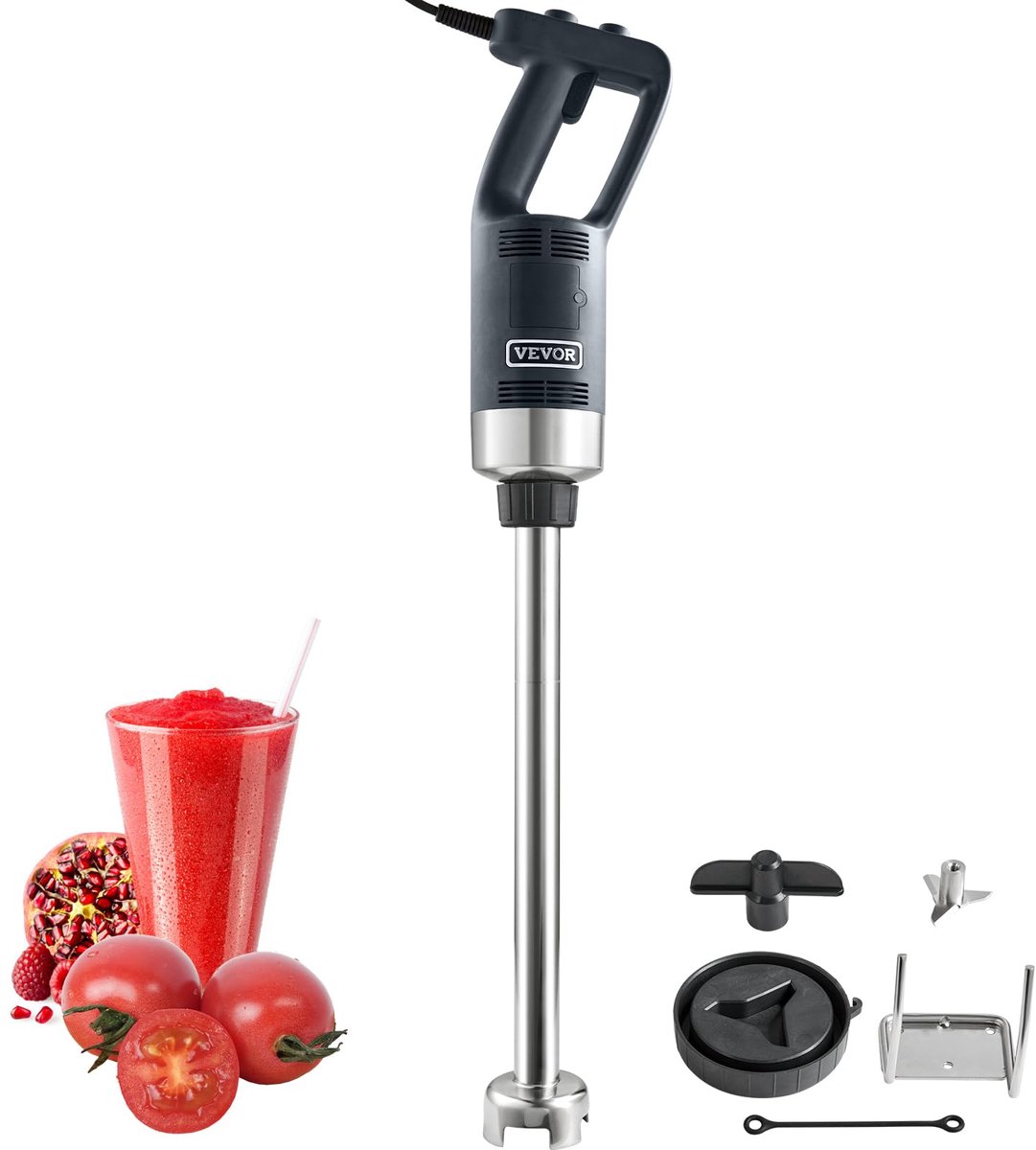 Staafmixer 750 W - roestvrij staal - instelbare snelheden - ideaal voor pureren - SnelShoppen