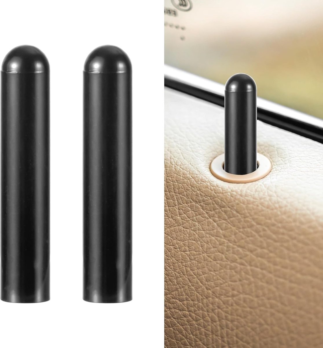 2st Autodeurvergrendelingsknoppen, Voor Deurvergrendelingsknop Binnendeurvergrendelingspins Autodeurvergrendelingskap OEM-Nummer FODZ-5421850-A Compatibel met Ford F150