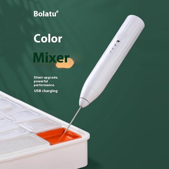 Elektrische Verf Mixer - Pigment Roerder - Kleur Mengen - USB Oplaadbaar - 263 cm - Wit — afbeelding 4