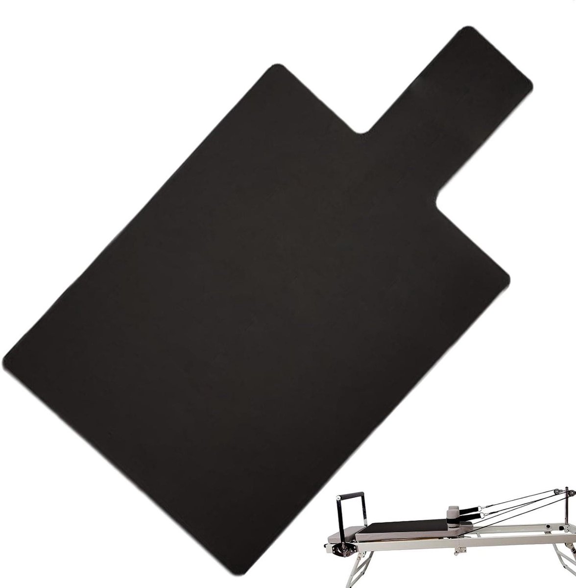 Pilates Reformer Mat - Fitness Mat - Pilates Training - Antislip Rubber - 99.6 x 61 cm - Zwart