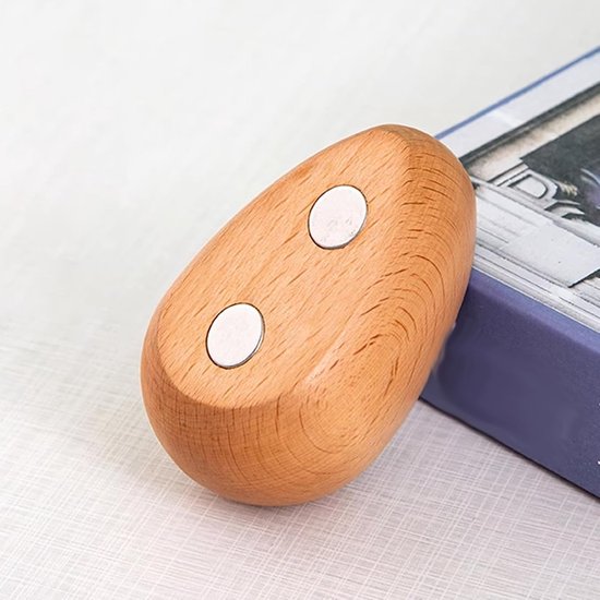 Magnetische Deurbel - Houten Bel - Winkel Welkom - Helder Geluid - 10 x 5.5 cm - Houtkleur — afbeelding 2