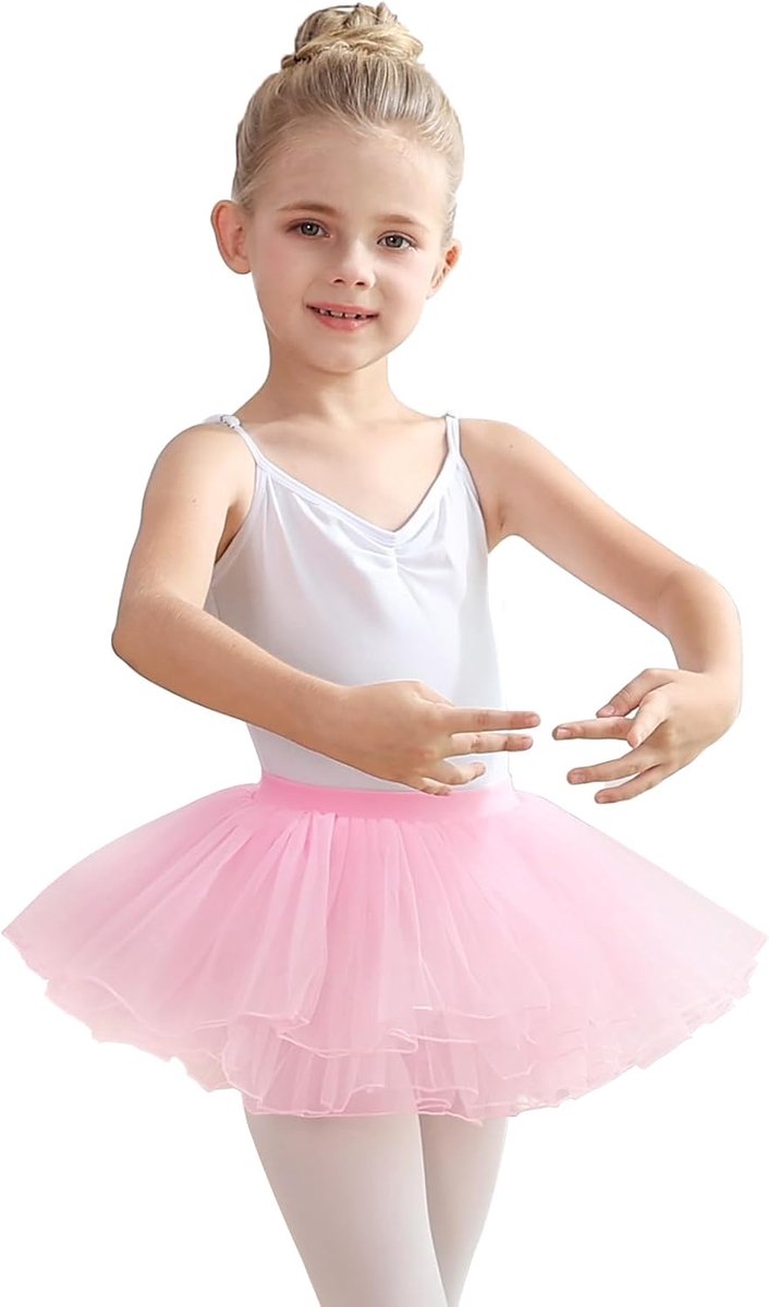 Rok voor meisjes, tutu rok voor kinderen, meisjes, tutu uit 4 lagen, verjaardag, prinsessenfeest