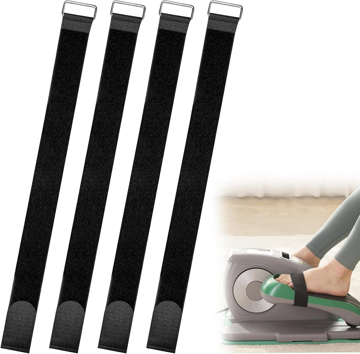 4Pcs Hometrainer Pedaal Riemen En Verbrede Riemen Voor Fiets Fiets Cyclus Spinning Oefening Thuis